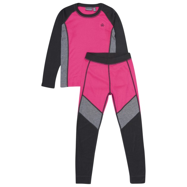 Color Kids - Kid's Ski Underwear Colorblock - Kunstfaserunterwäsche Gr 104 rosa von Color Kids