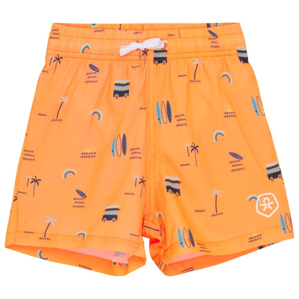 Color Kids - Kid's Swim Shorts AOP - Boardshorts Gr 110 orange von Color Kids