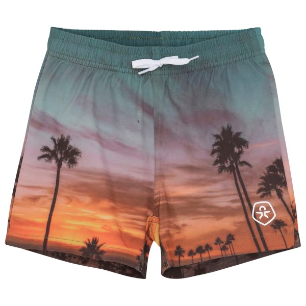 Color Kids - Kid's Swim Shorts Photo AOP - Boardshorts Gr 104 bunt von Color Kids