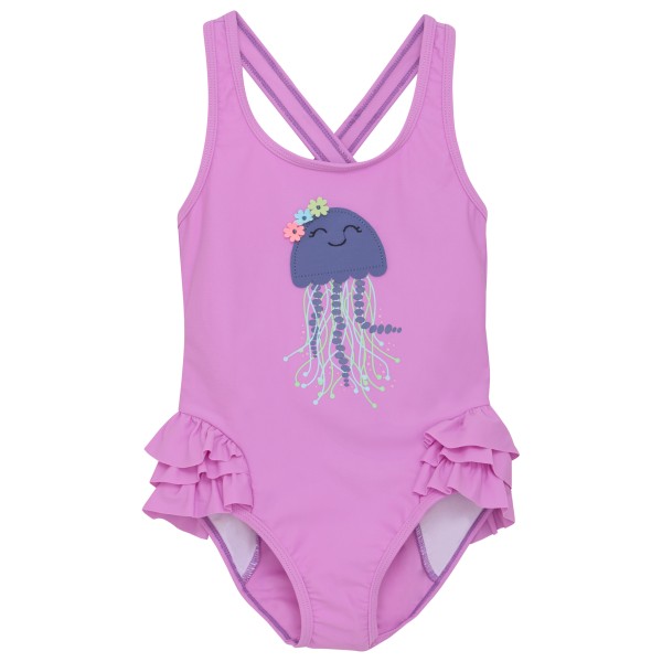 Color Kids - Kid's Swimsuit with Application - Badeanzug Gr 92 lila von Color Kids