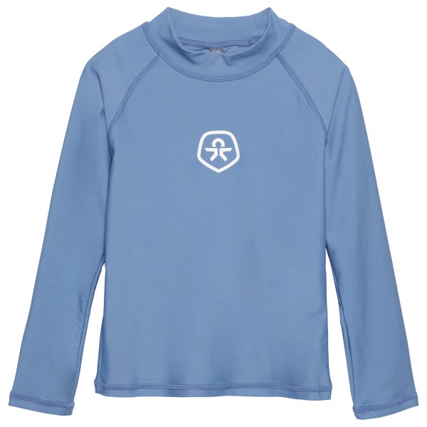 Color Kids - Kid's T-Shirt L/S Solid - Lycra Gr 134 blau von Color Kids