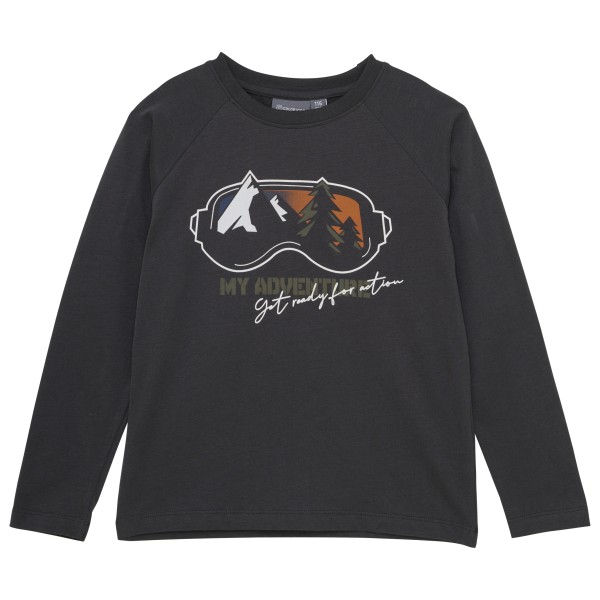 Color Kids - Kid's T-Shirt with Print L/S - Longsleeve Gr 104 schwarz von Color Kids