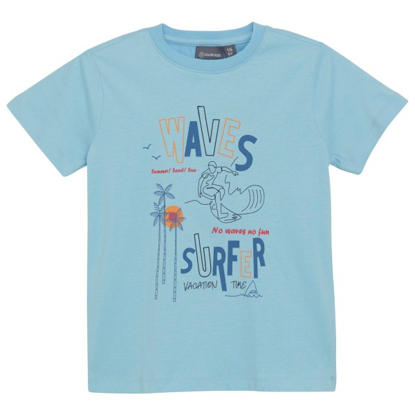 Color Kids - Kid's T-Shirt with Print S/S - T-Shirt Gr 98 blau Color Kids - Kid's T-Shirt with Print S/S - T-Shirt Gr 98 blau von Color Kids