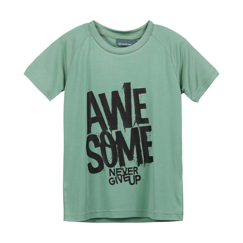 Color Kids - T-Shirt green bay, 104, Grün von Color Kids