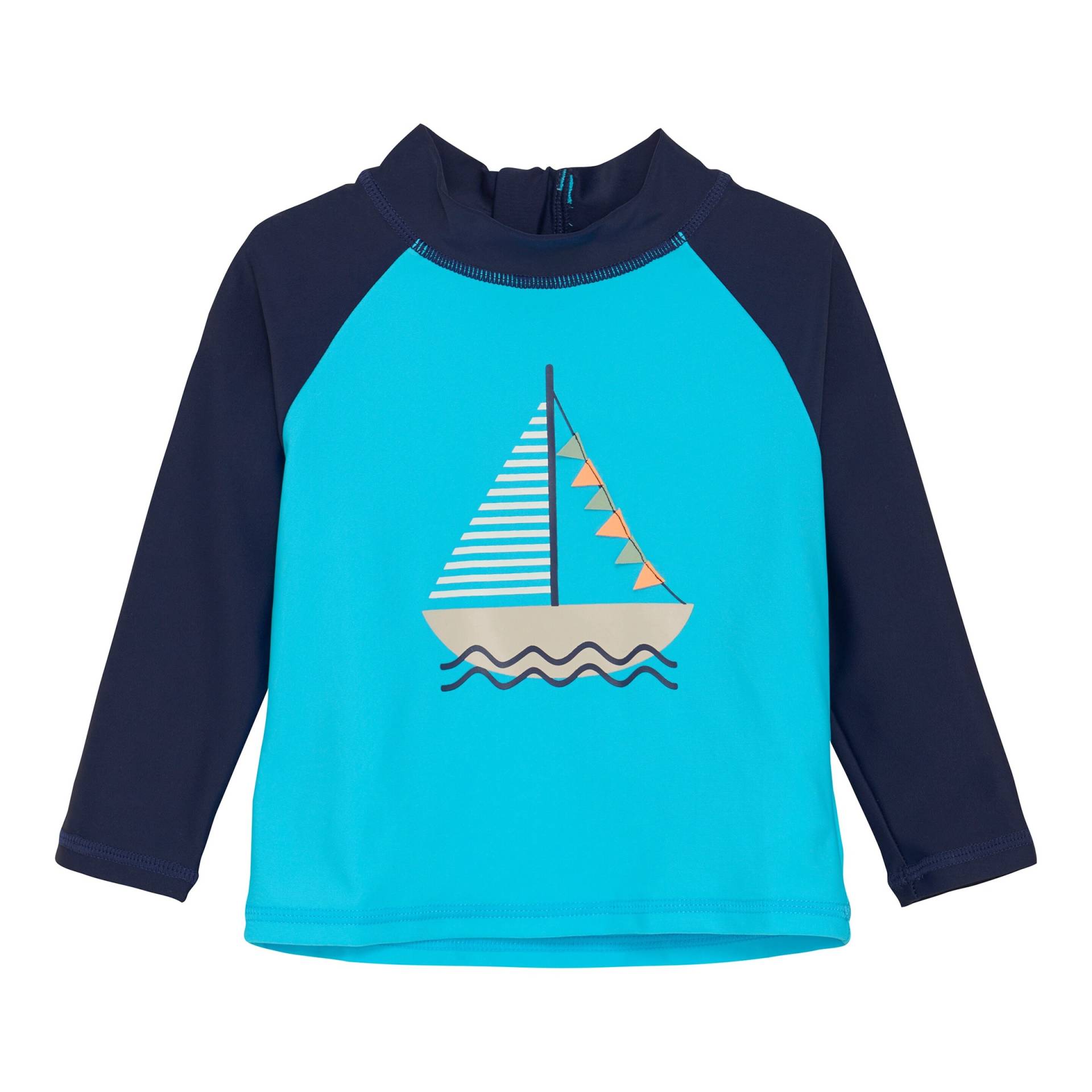 Badeshirt langarm UV-Schutz Segelboot von Colorkids