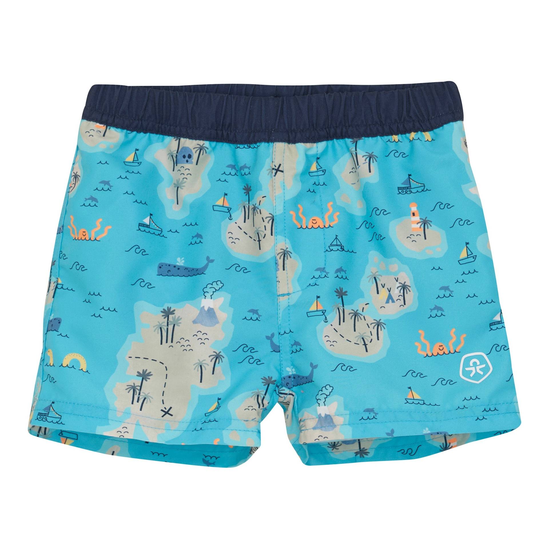 Badeshorts mit Windeleinsatz Meereskarte Badeshorts mit Windeleinsatz Meereskarte von Colorkids