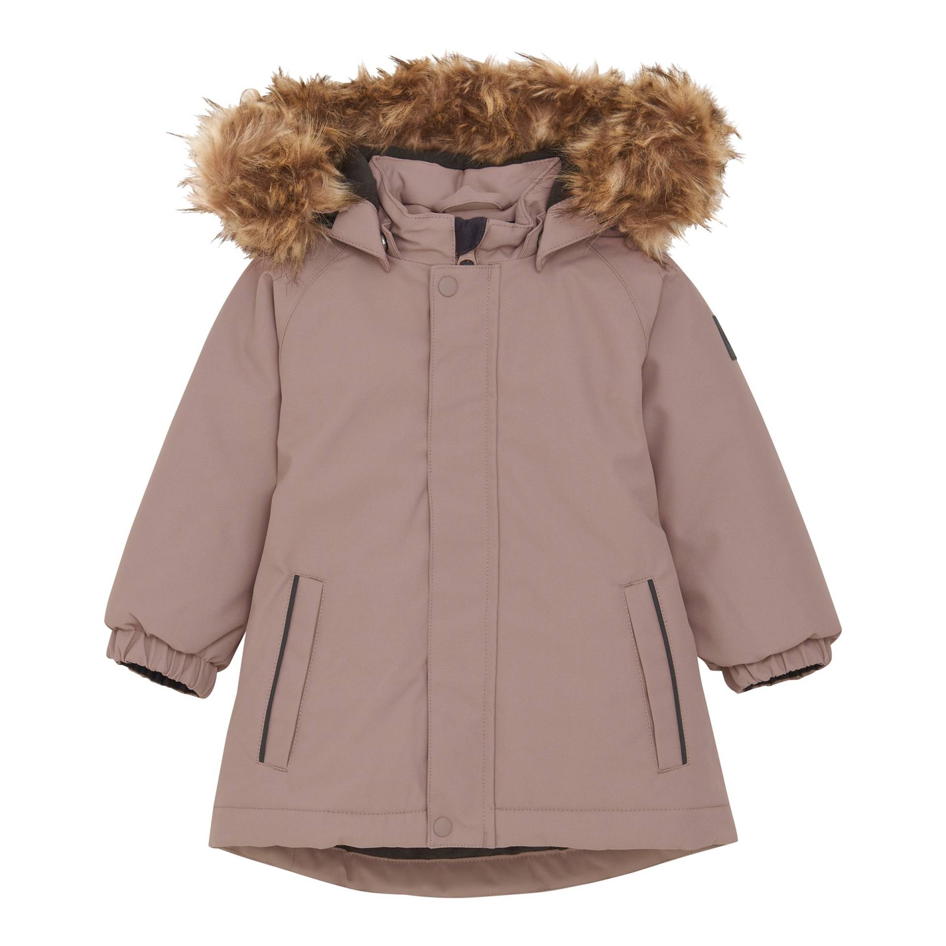 Winterjacke mit abnehmbarer Kapuze Fake Fur von Colorkids