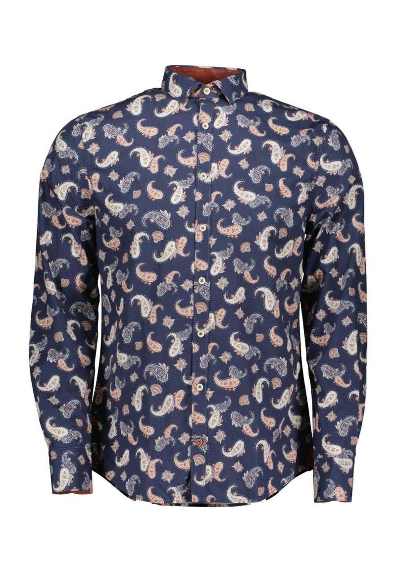 Hemden Shirt-paisley Print Herren Blau XXL von Colours & Sons