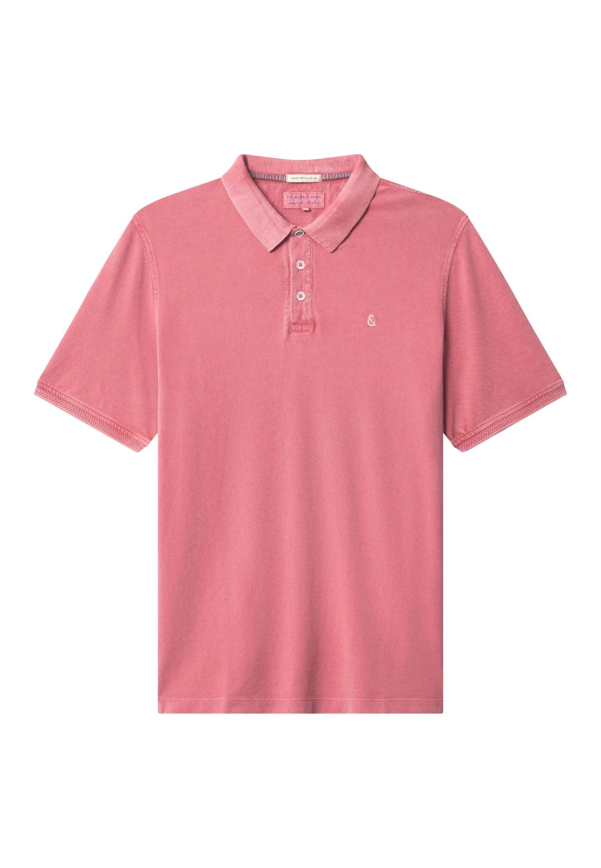 Polos Garment Dyed Herren Altrosa M von Colours & Sons