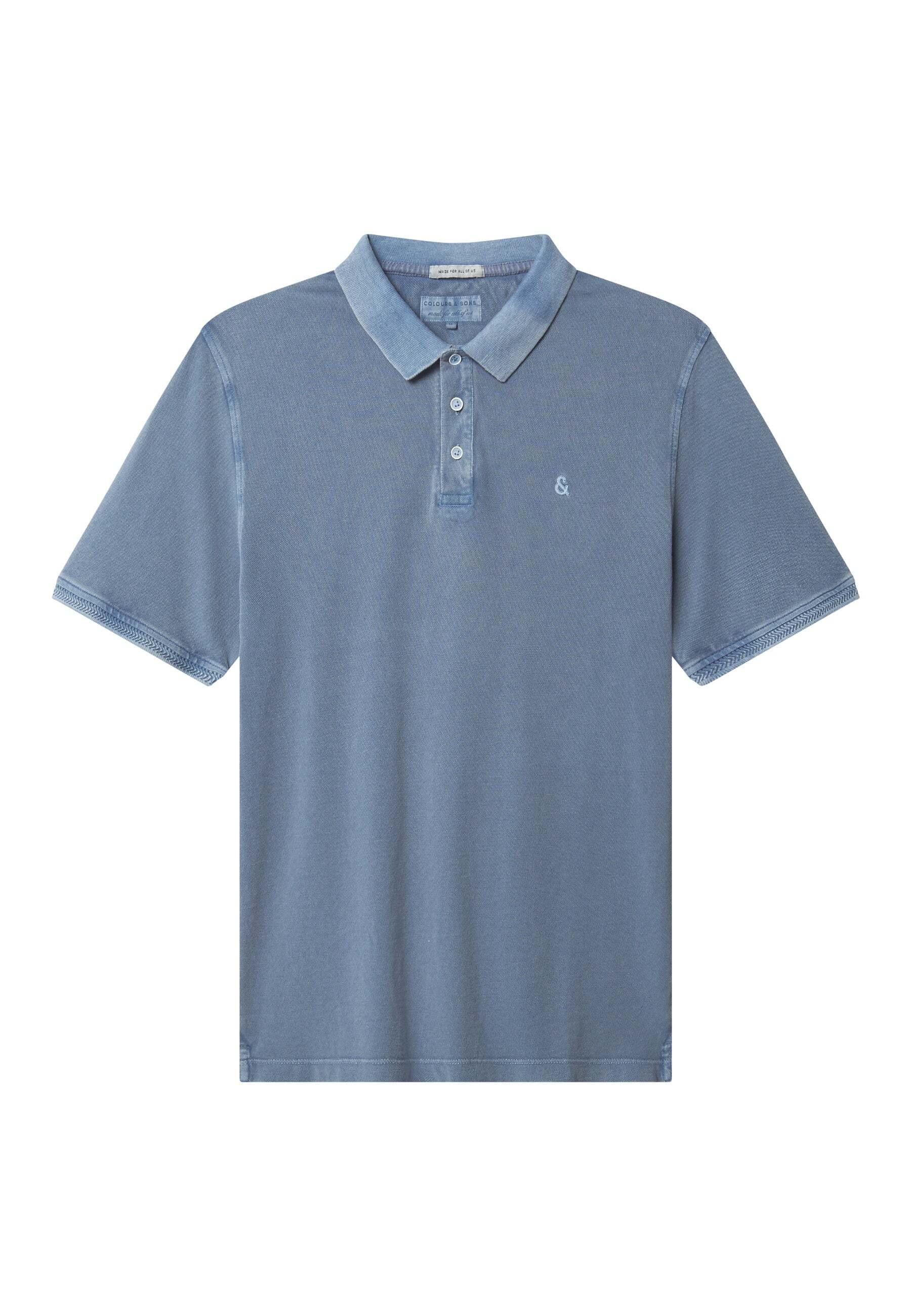 Polos Garment Dyed Herren Blau S von Colours & Sons