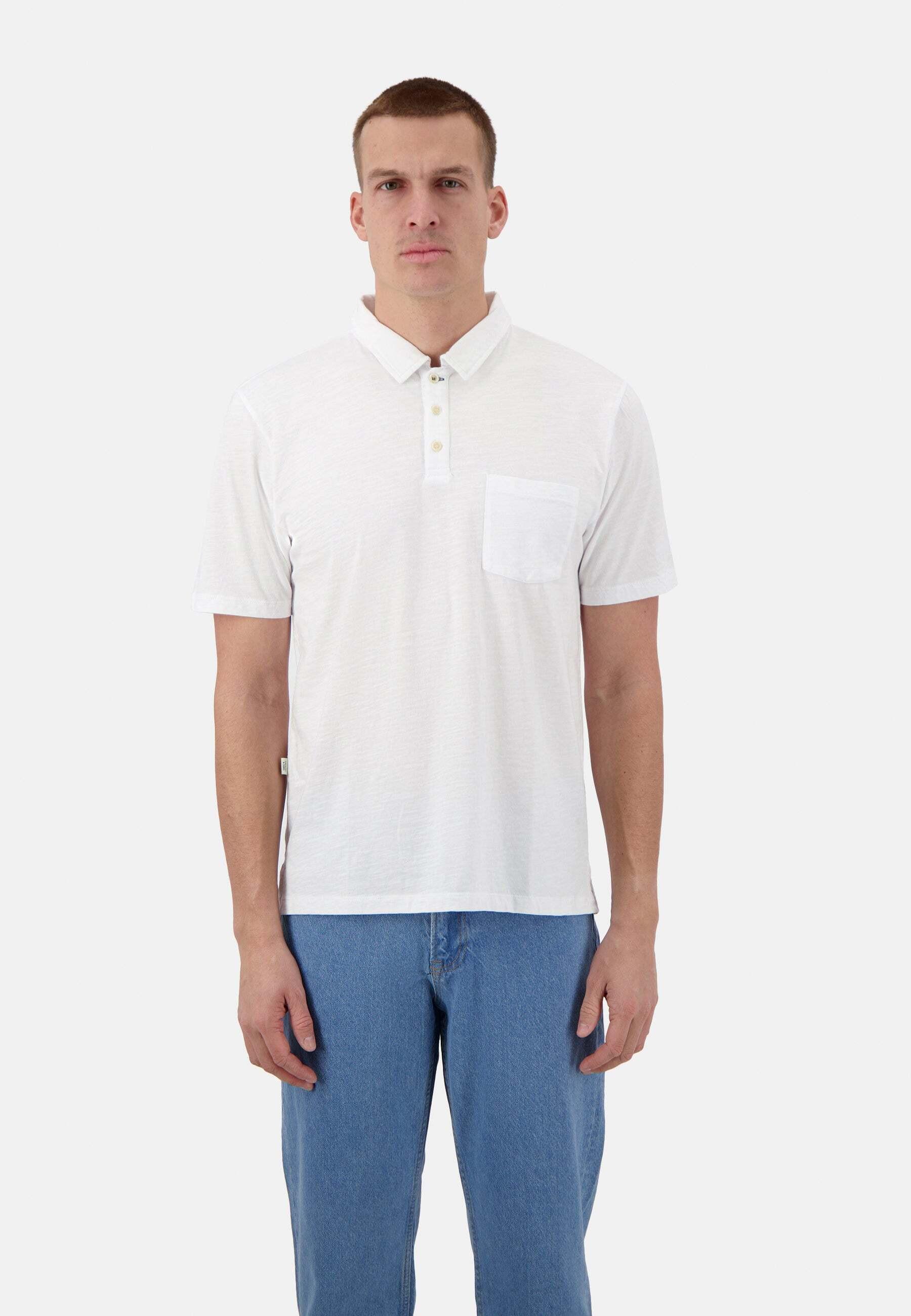 Polos Slub Herren Weiss XL von Colours & Sons