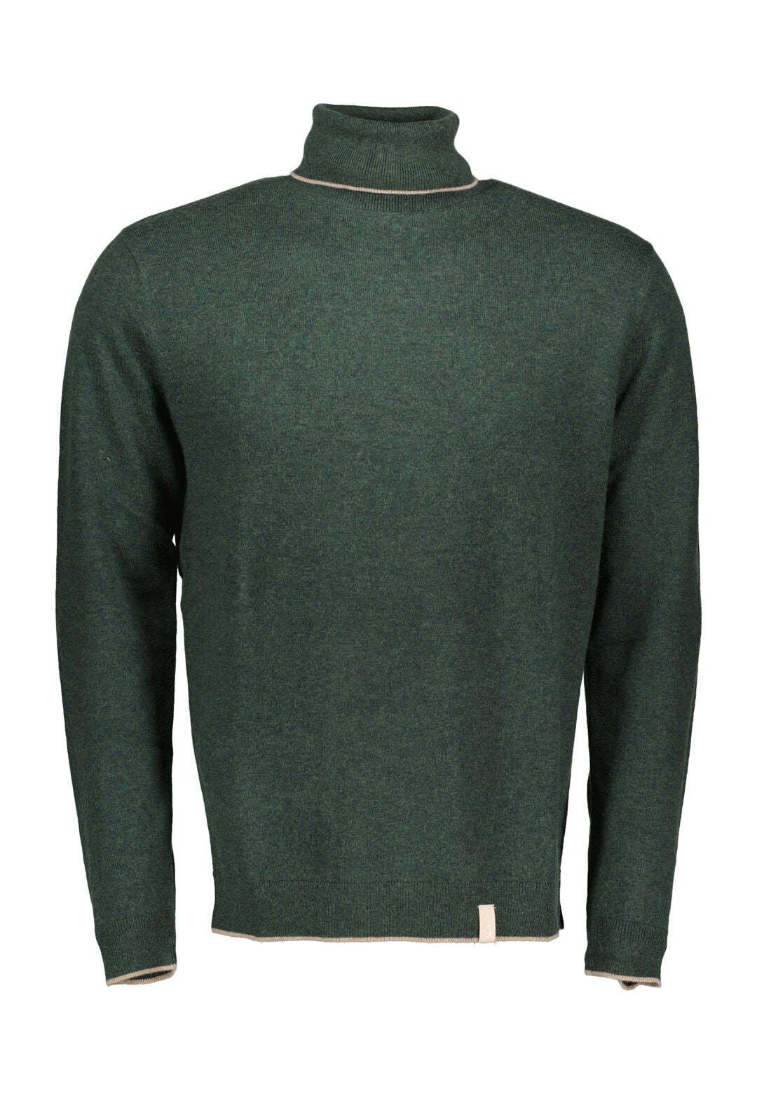 Pullover Turtleneck-merino Blend Herren Grün L von Colours & Sons