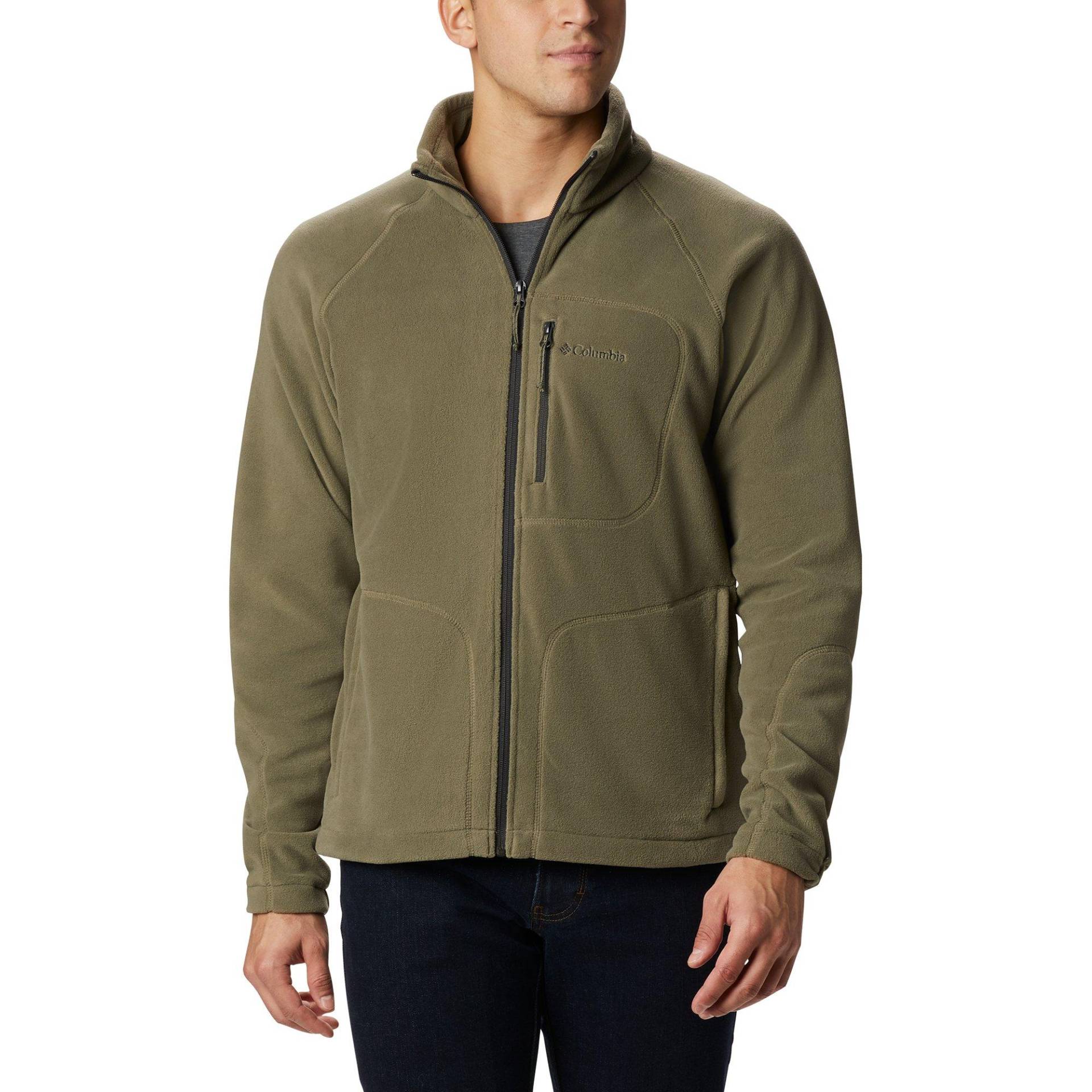 Fleecejacke Ohne Kapuze Herren Olivegrün S von Columbia