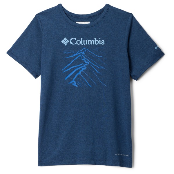 Columbia - Kid's Tech Trail S/S Graphic Shirt - Funktionsshirt Gr XS blau von Columbia