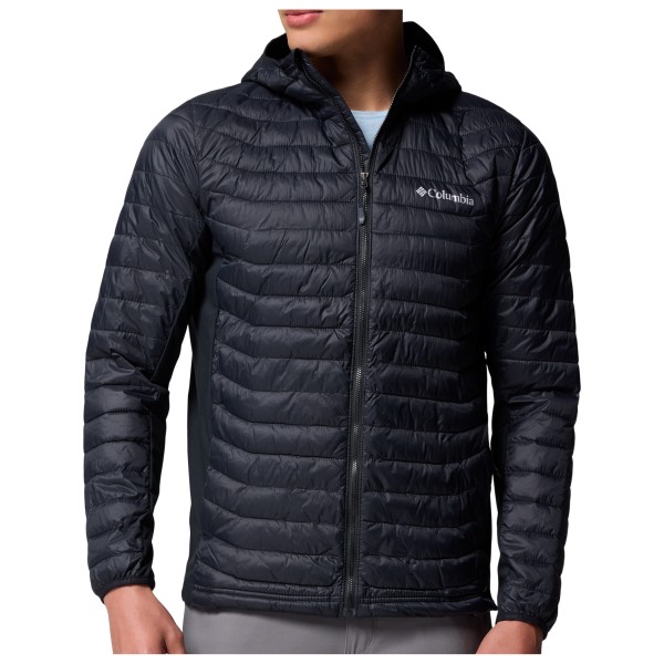 Columbia - Powder Pass Hybrid Hooded Jacket - Kunstfaserjacke Gr M blau von Columbia