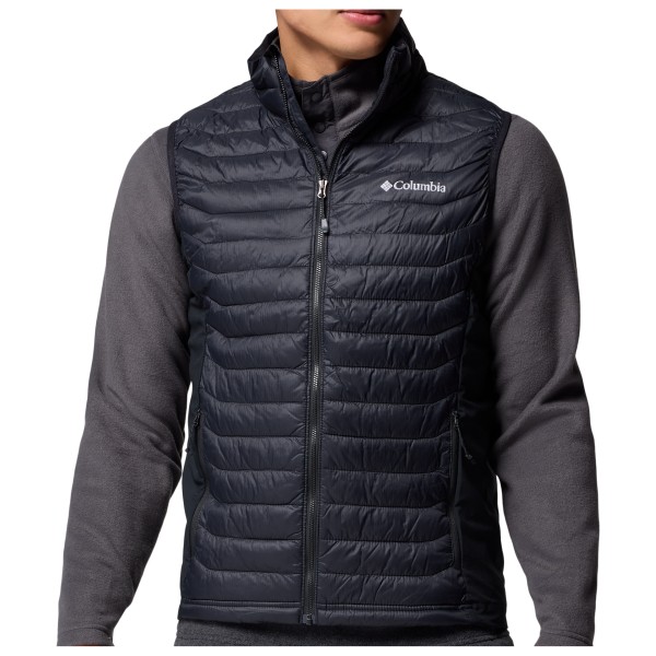 Columbia - Powder Pass Hybrid Vest - Kunstfasergilet Gr S grau von Columbia