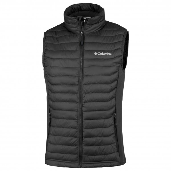 Columbia - Powder Pass Vest - Kunstfasergilet Gr L grau/schwarz von Columbia