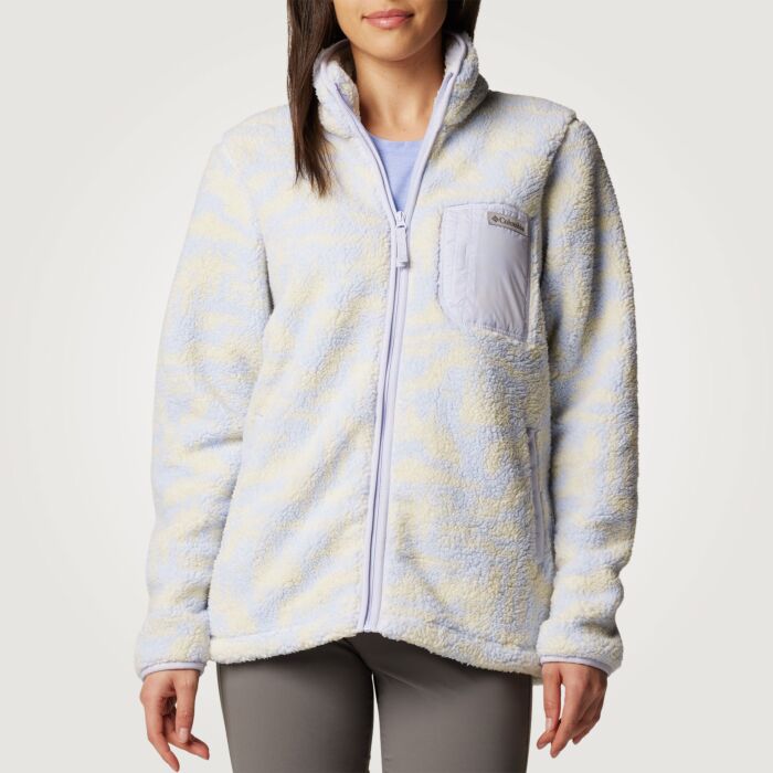 Columbia Sherpa Jacke mit Print für Frauen, hellblau von Columbia