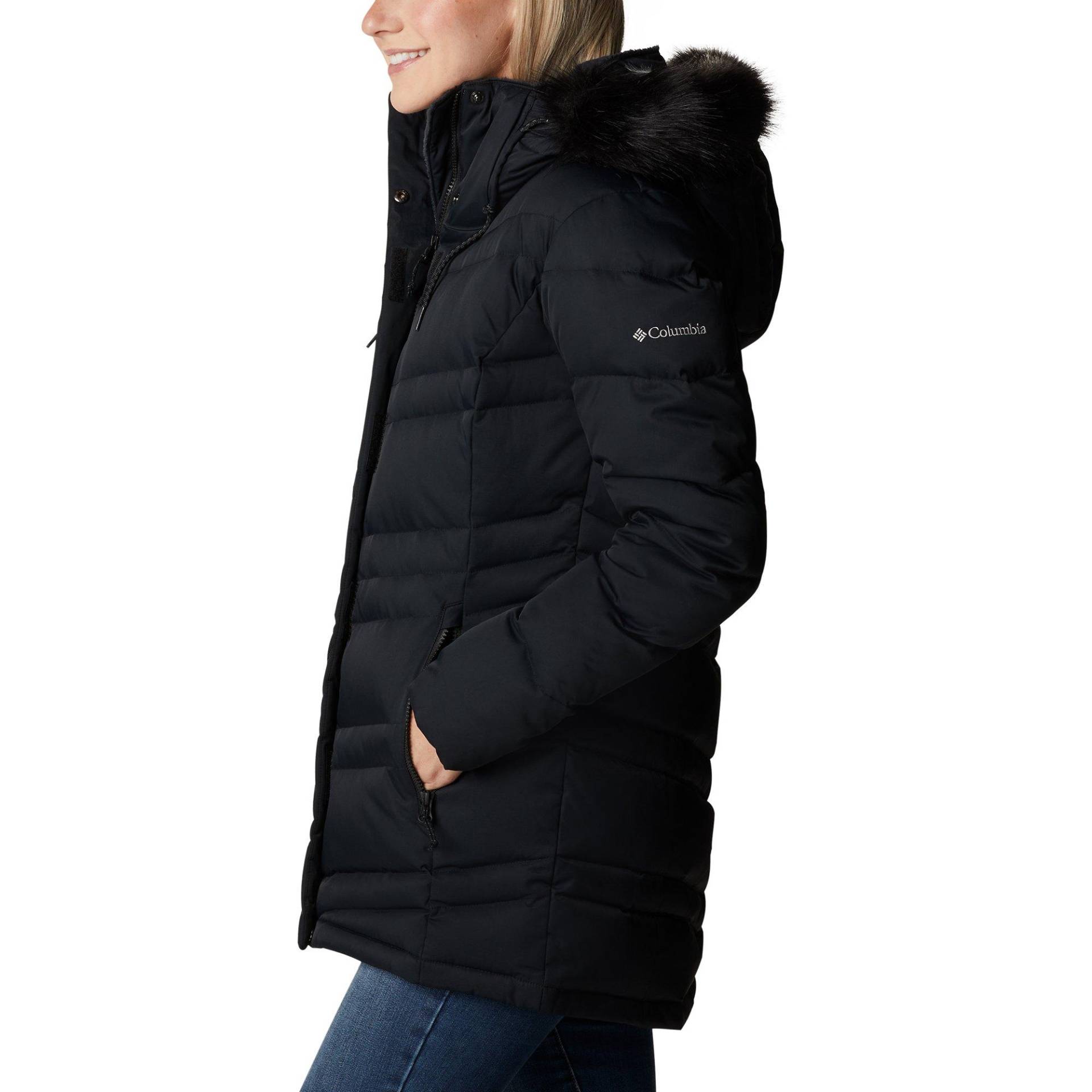 Daunenjacke Mit Kapuze Damen Black L von Columbia