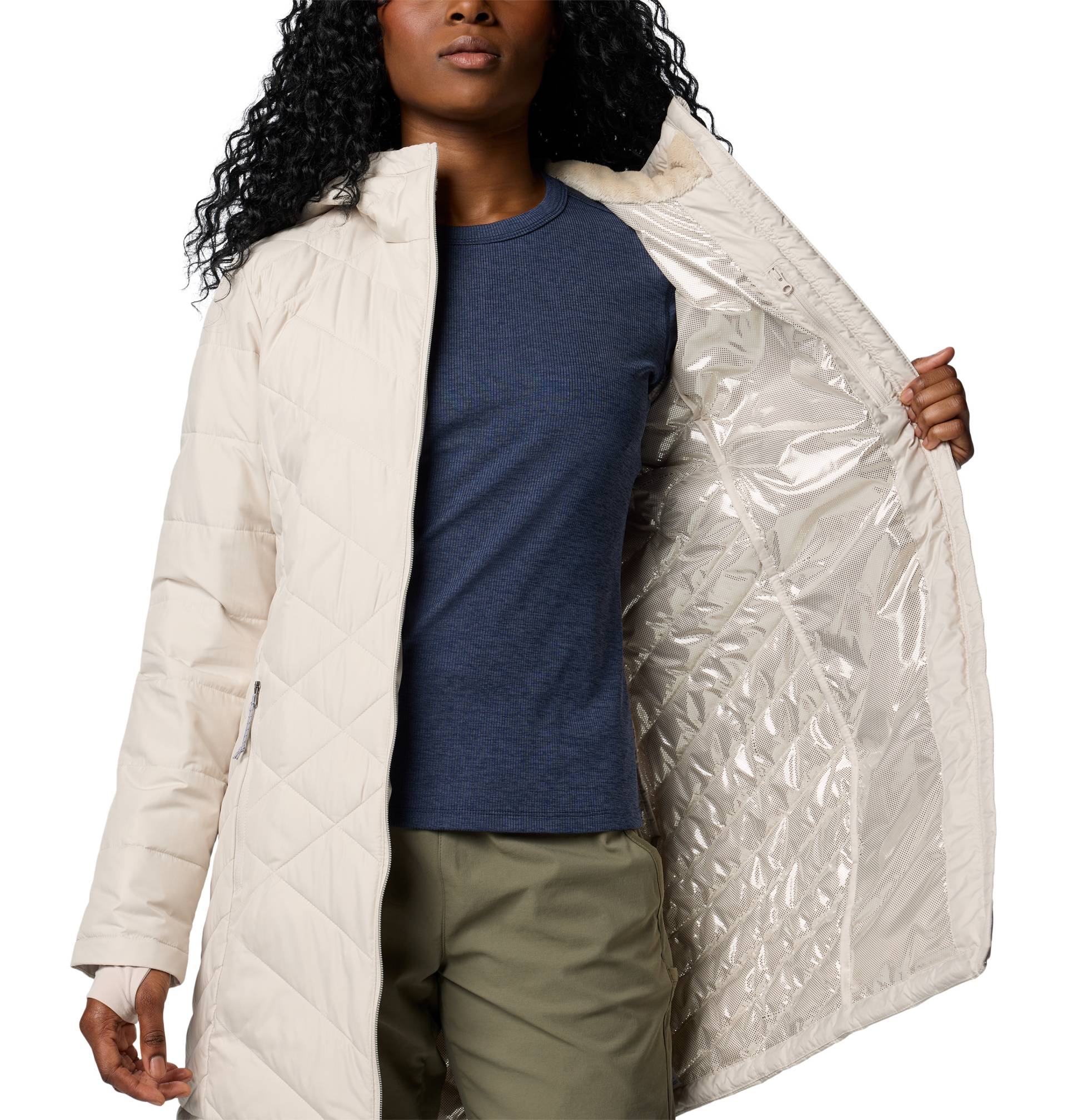 Columbia Steppjacke »Heavenly™ Long Hooded Jacket«, mit Kapuze von Columbia