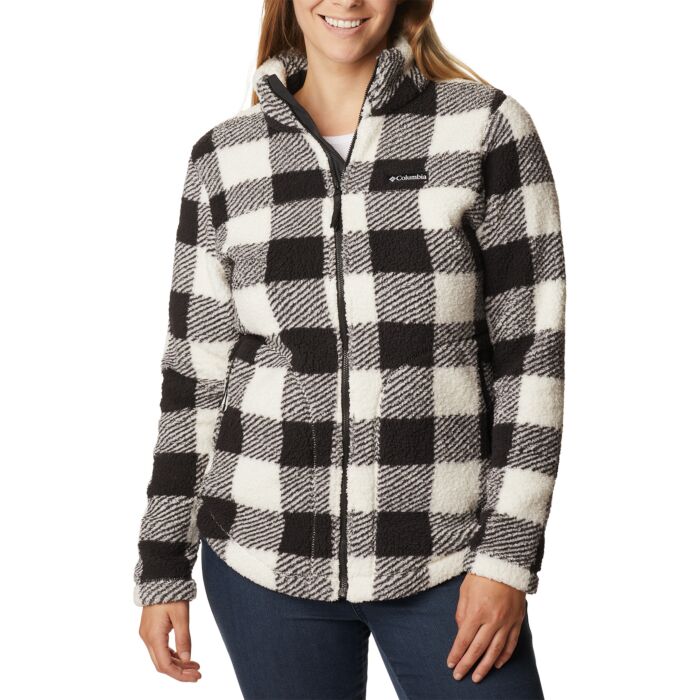 Columbia West Bend™ Sherpa Full Zip Damen, weiss-schwarz, XL von Columbia