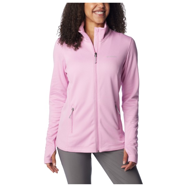 Columbia - Women's Park View Grid Fleece Full Zip - Fleecejacke Gr L rosa von Columbia