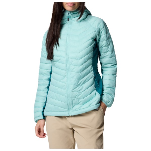 Columbia - Women's Powder Pass II Hybrid Hooded Jacket - Kunstfaserjacke Gr L blau von Columbia