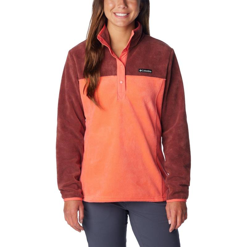 Fleece Pullover, Half-zip Damen Weinrot S von Columbia