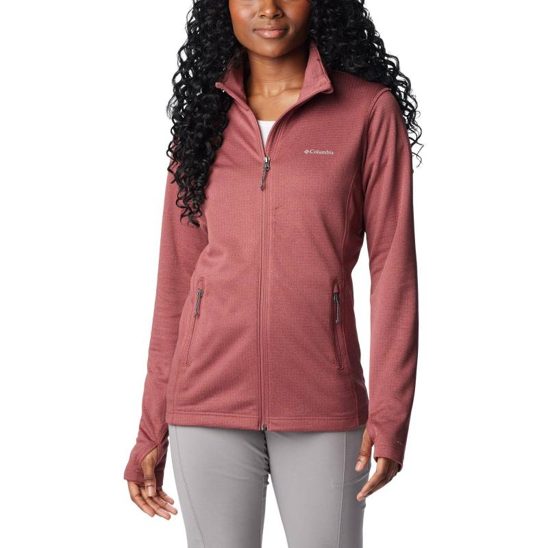 Fleecejacke Ohne Kapuze Damen Weinrot M von Columbia