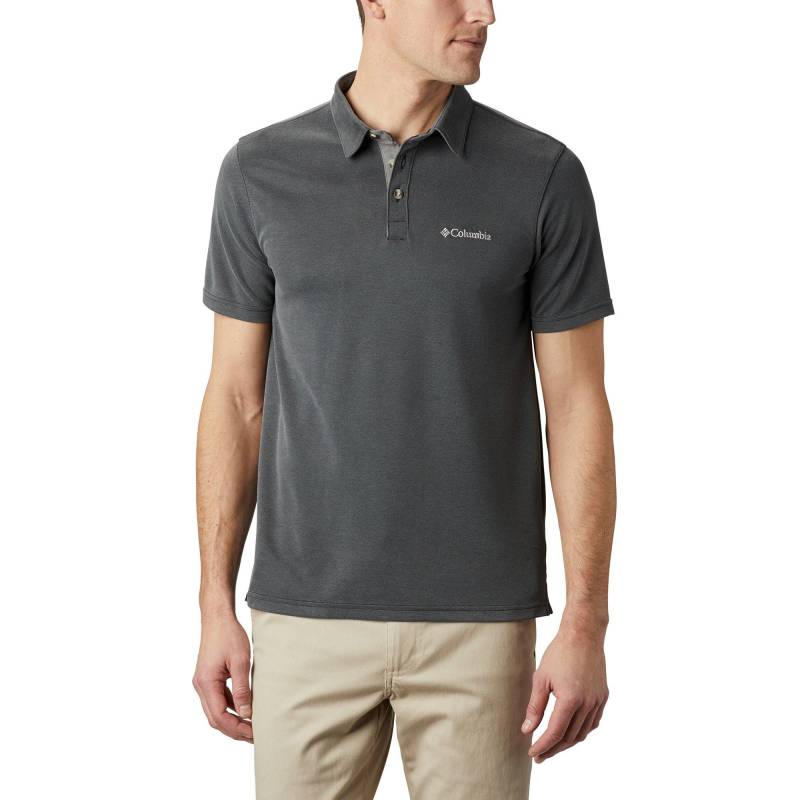 Poloshirt, Kurzarm Herren Anthrazit S von Columbia