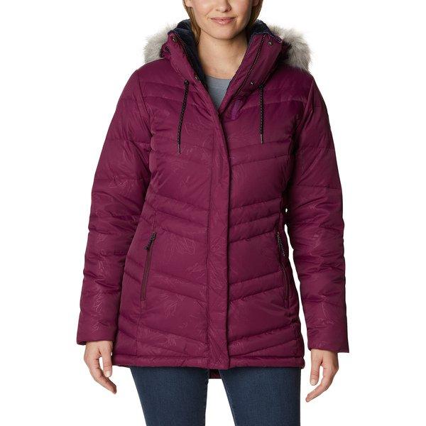 Daunenjacke Mit Kapuze Damen Brombeere S von Columbia