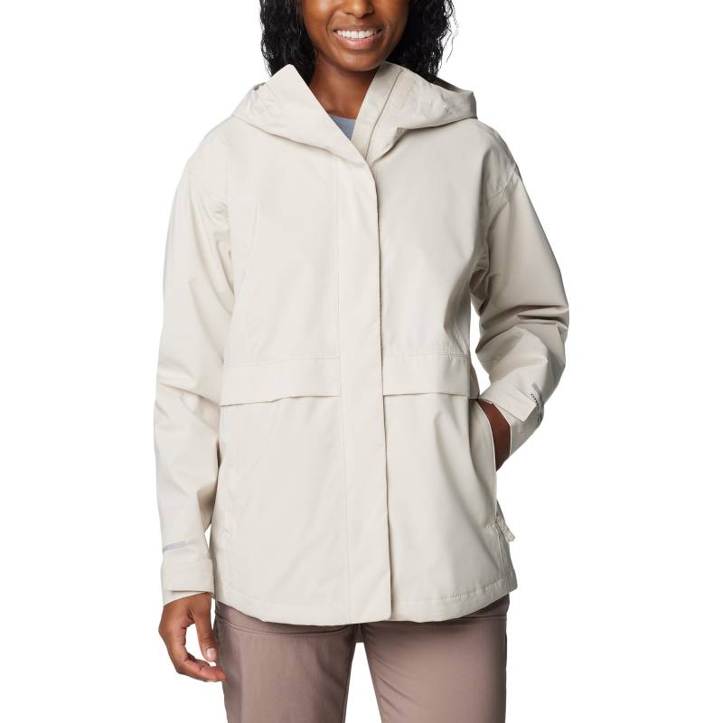 Columbia - Regenjacke mit Kapuze, für Damen, Ecru, Größe L von Columbia