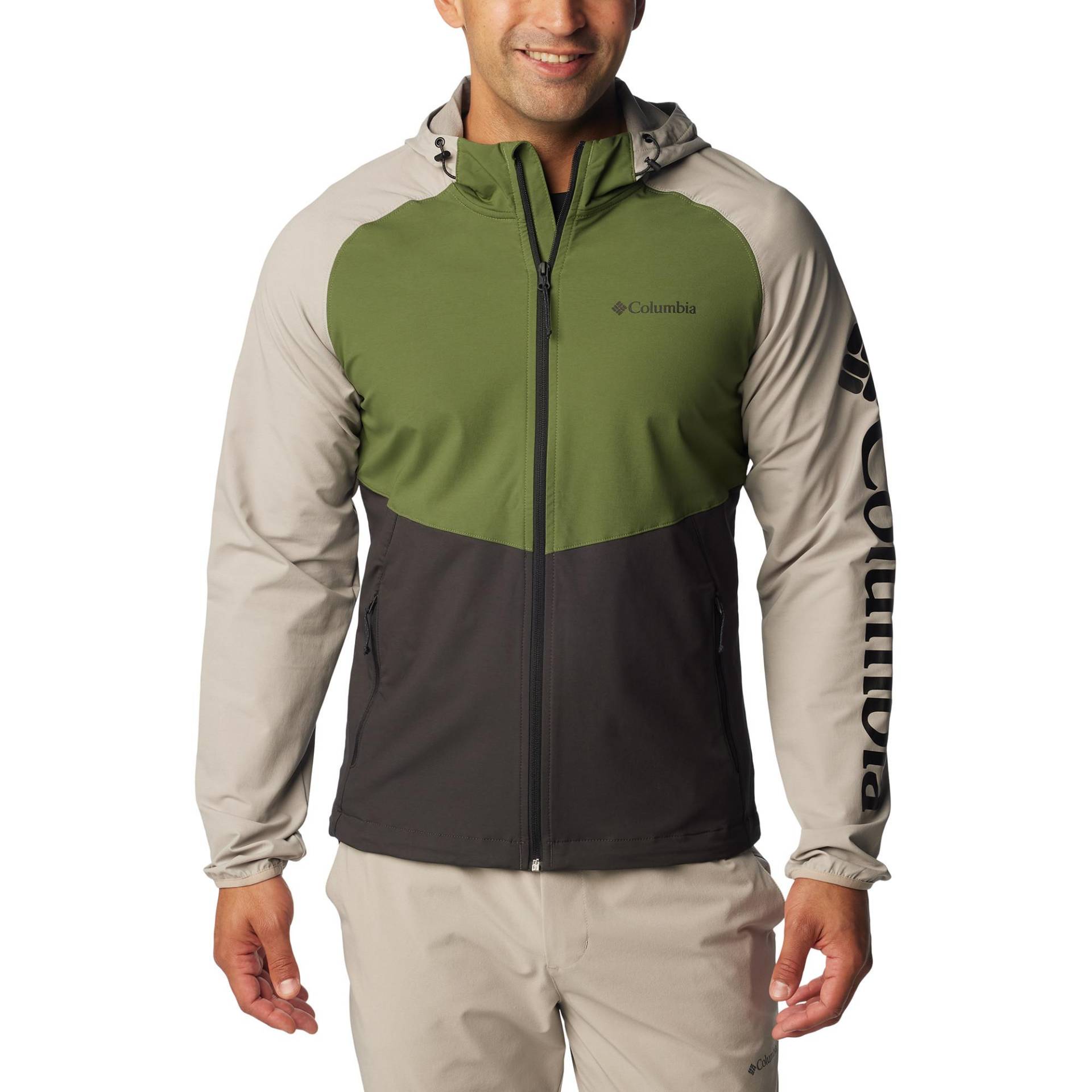 Softshell-jacke Mit Kapuze Herren Dunkelgrün M von Columbia