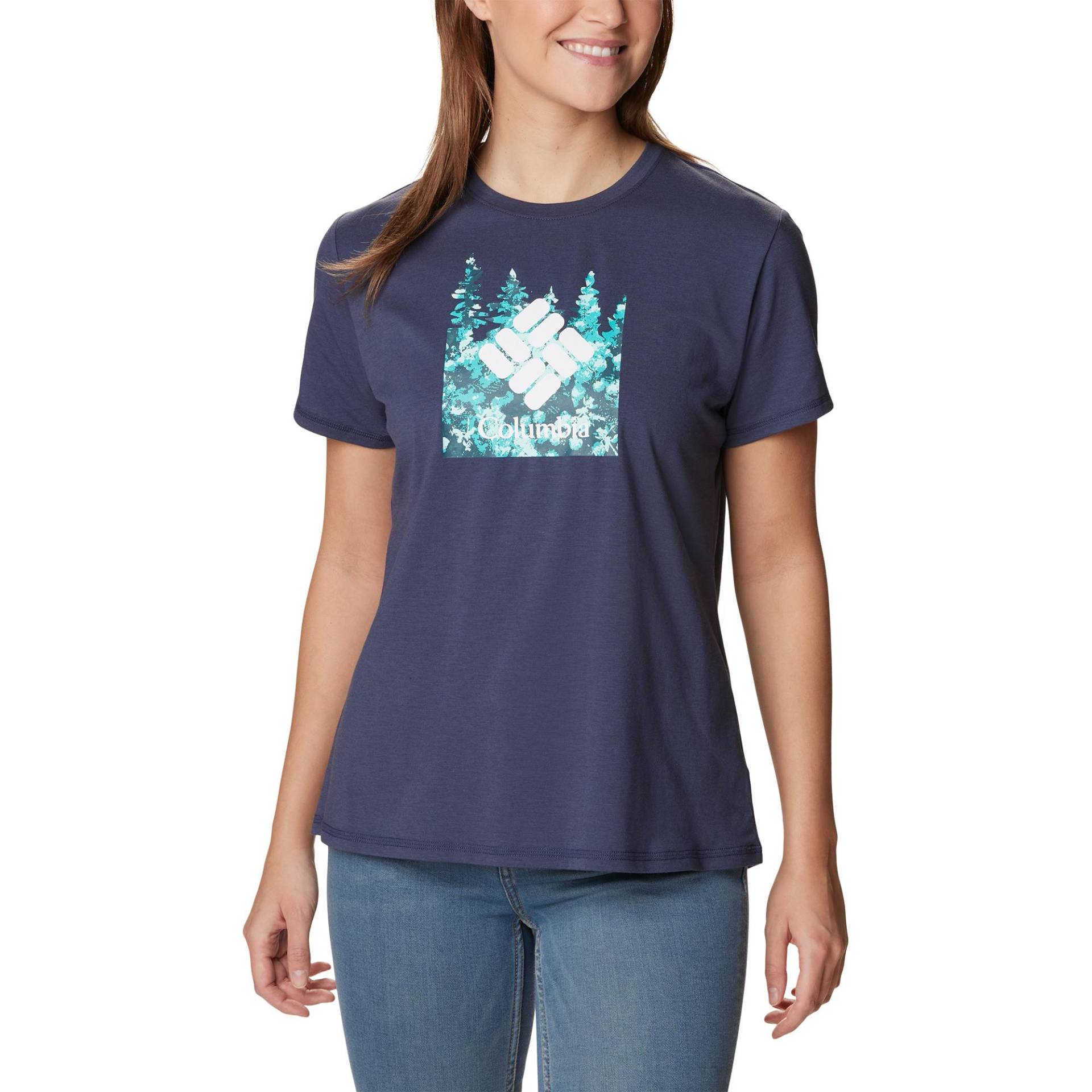T-shirt Damen Blau Denim XL von Columbia