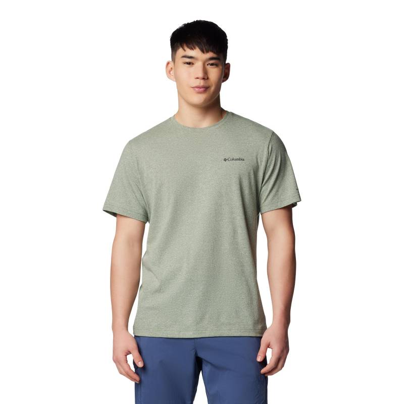 Columbia - T-Shirt, für Herren, Dunkelgrün, Größe S von Columbia