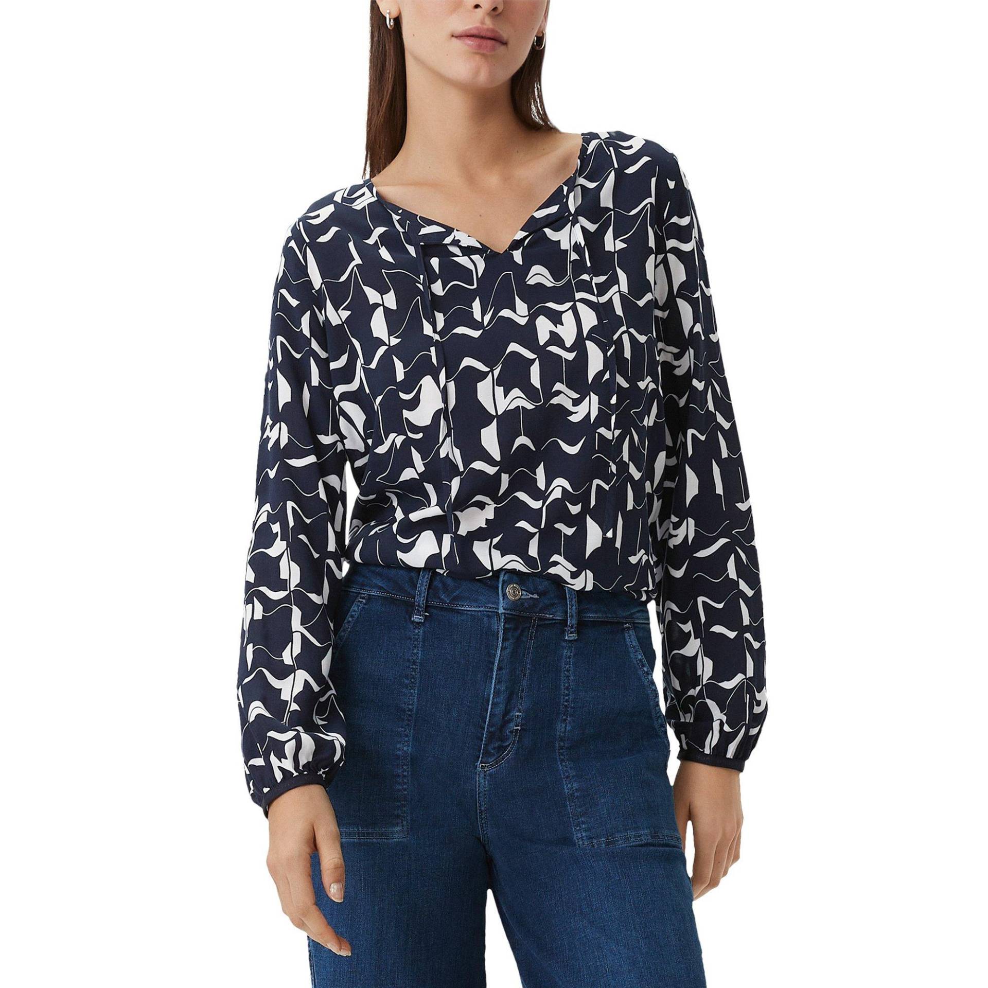 Comma CI - Bluse, für Damen, Blau, Größe 40 von Comma CI