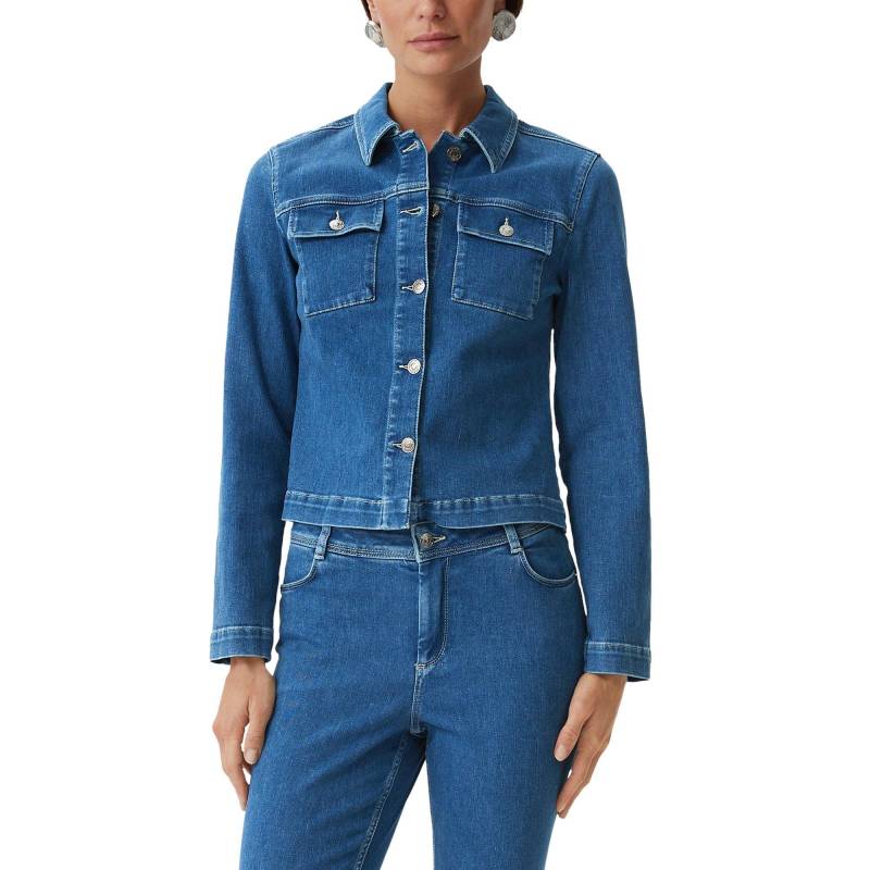 Comma - Jacke, für Damen, Blau Denim, Größe 34 von Comma