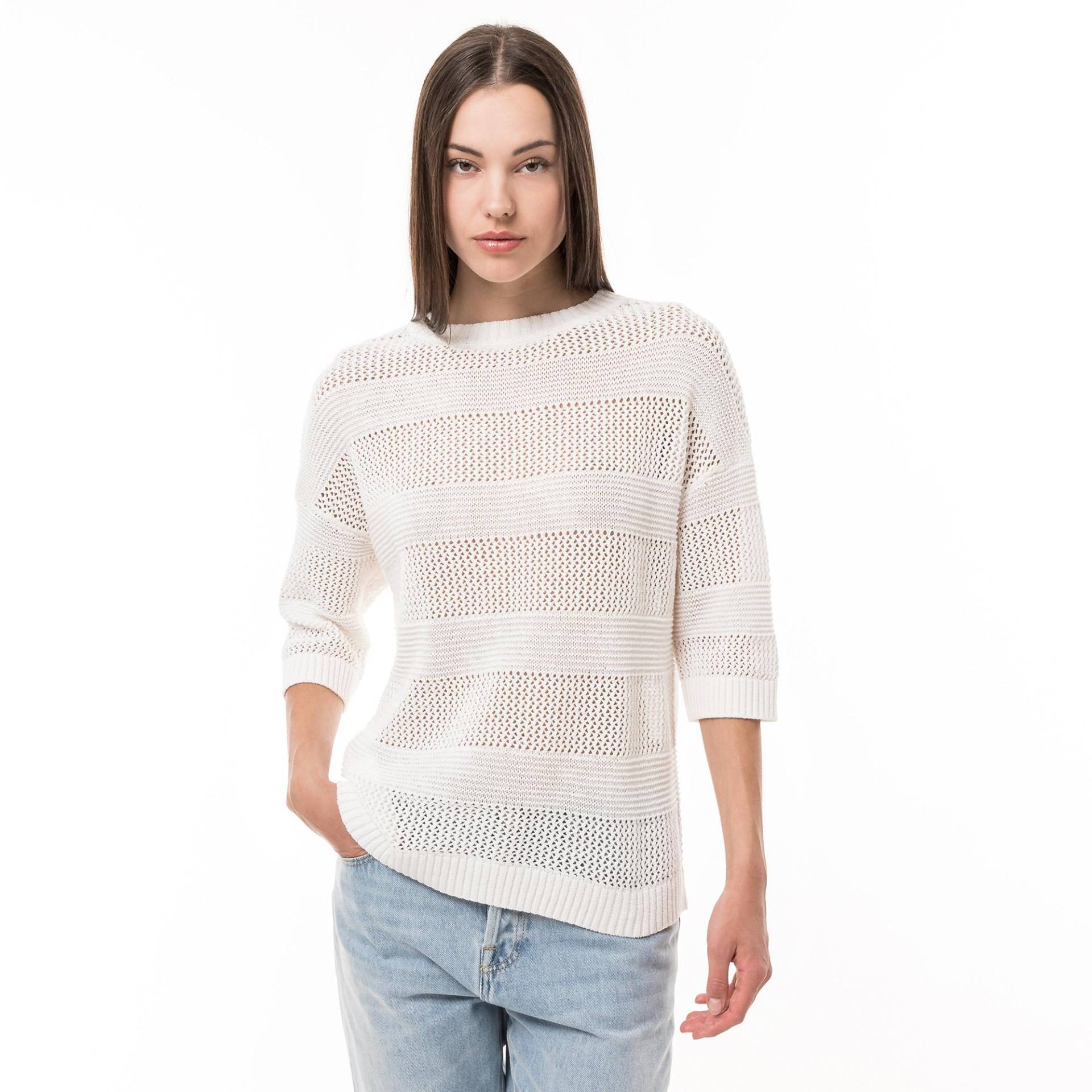 Strickpullover Damen Weiss 34 von Comma