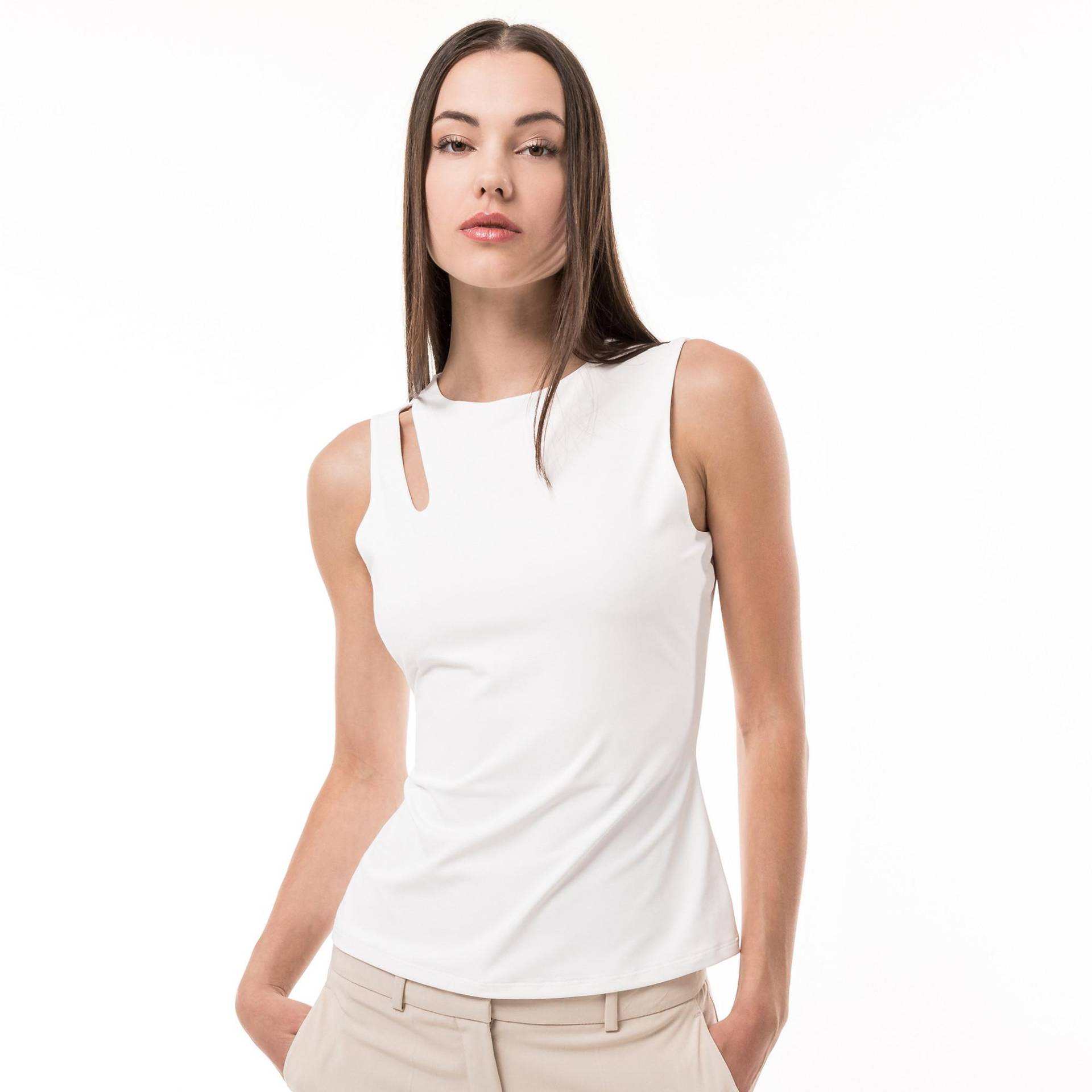 T-shirt Damen Weiss 34 von Comma