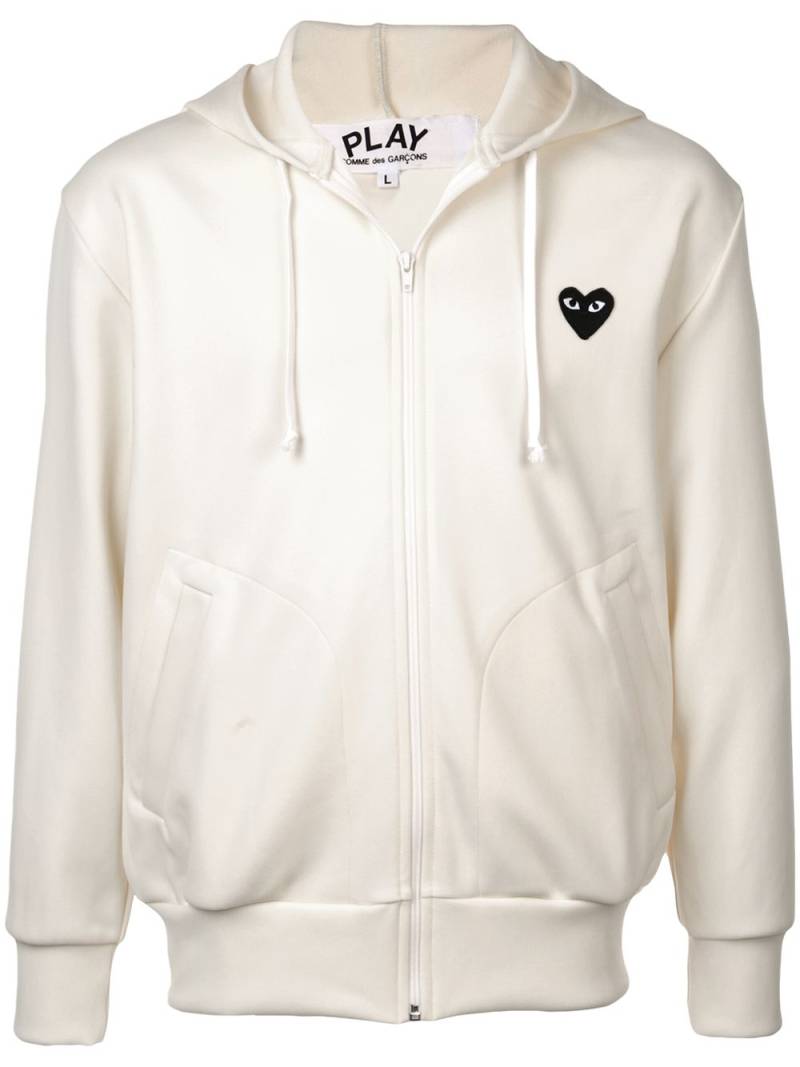 Comme Des Garçons Play heart logo hoodie - Neutrals von Comme Des Garçons Play