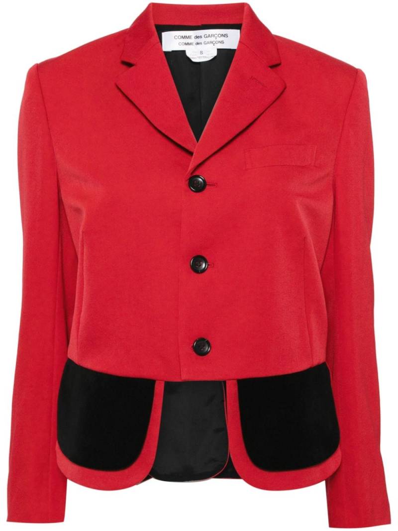 Comme Des Garçons Comme Des Garçons asymmetric button-up blazer - Red von Comme Des Garçons Comme Des Garçons