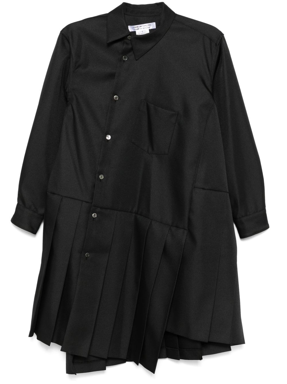 Comme Des Garçons Comme Des Garçons asymmetric midi dress - Black von Comme Des Garçons Comme Des Garçons