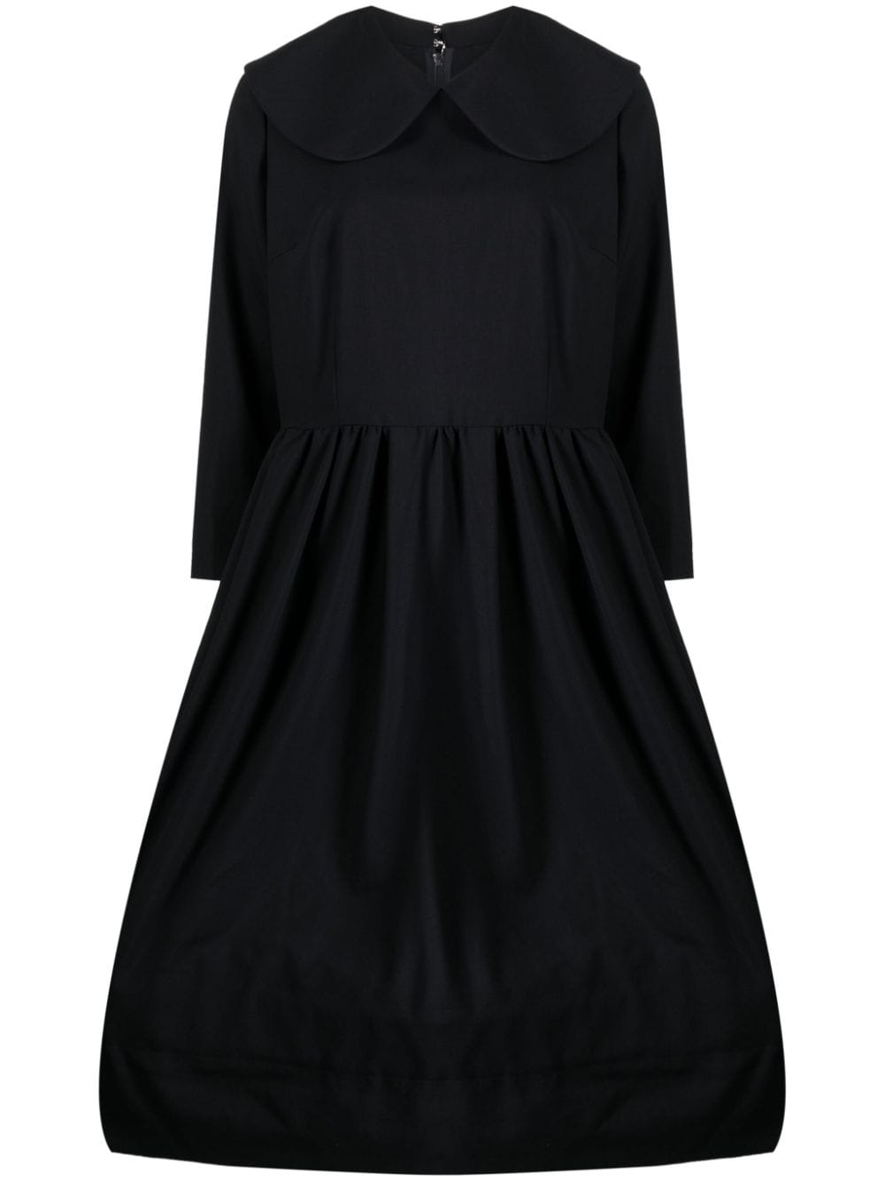 Comme Des Garçons Comme Des Garçons bib-collar midi dress - Blue von Comme Des Garçons Comme Des Garçons