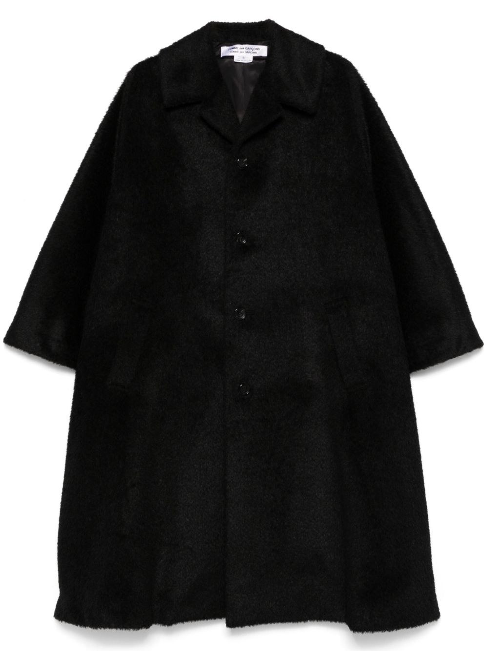 Comme Des Garçons Comme Des Garçons brushed coat - Black von Comme Des Garçons Comme Des Garçons