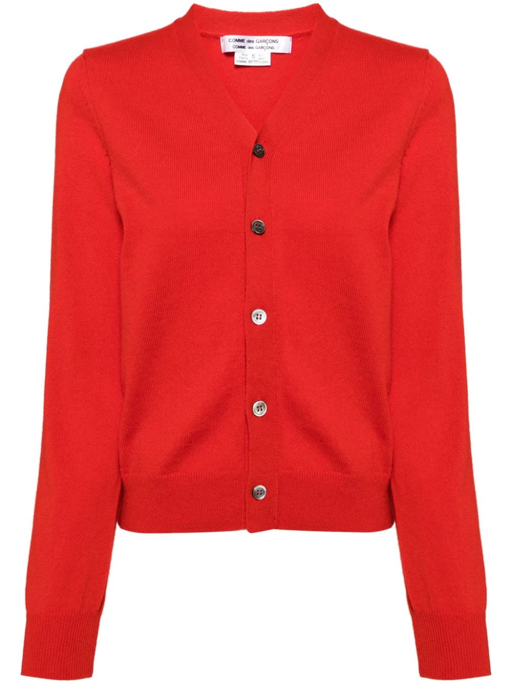 Comme Des Garçons Comme Des Garçons cashmere cardigan - Red von Comme Des Garçons Comme Des Garçons