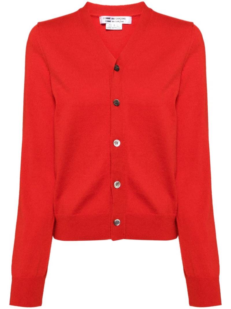 Comme Des Garçons Comme Des Garçons cashmere cardigan - Red von Comme Des Garçons Comme Des Garçons