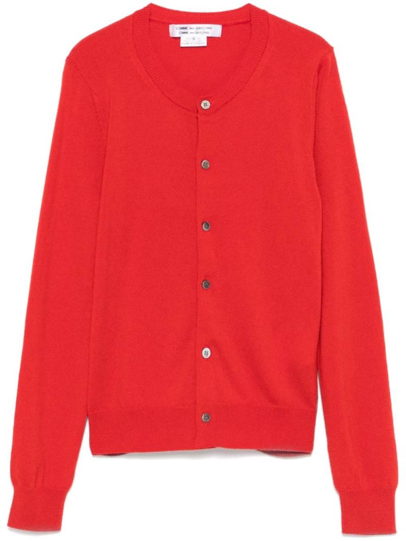 Comme Des Garçons Comme Des Garçons cashmere cardigan - Red von Comme Des Garçons Comme Des Garçons