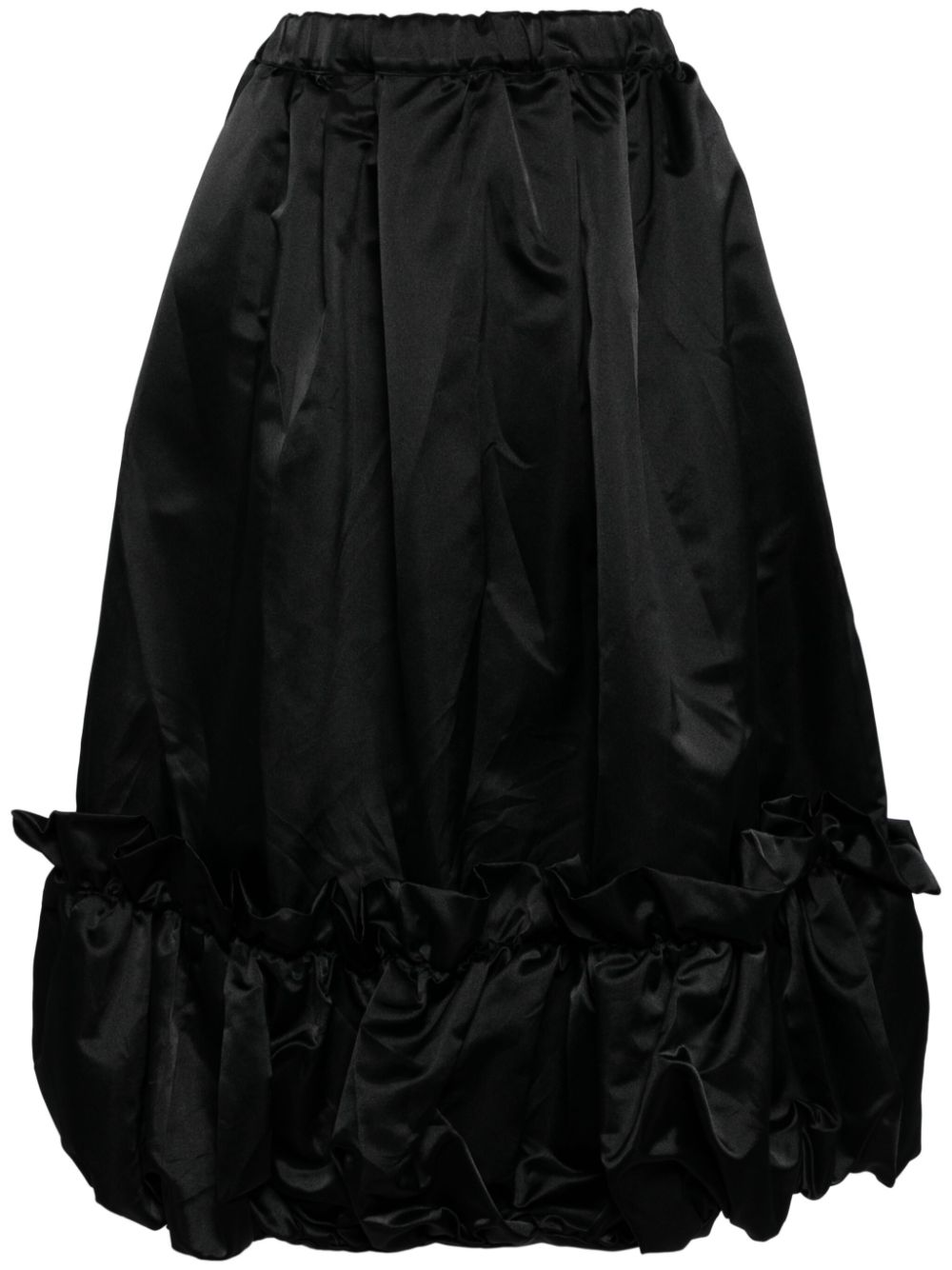 Comme Des Garçons Comme Des Garçons charmeuse full skirts - Black von Comme Des Garçons Comme Des Garçons