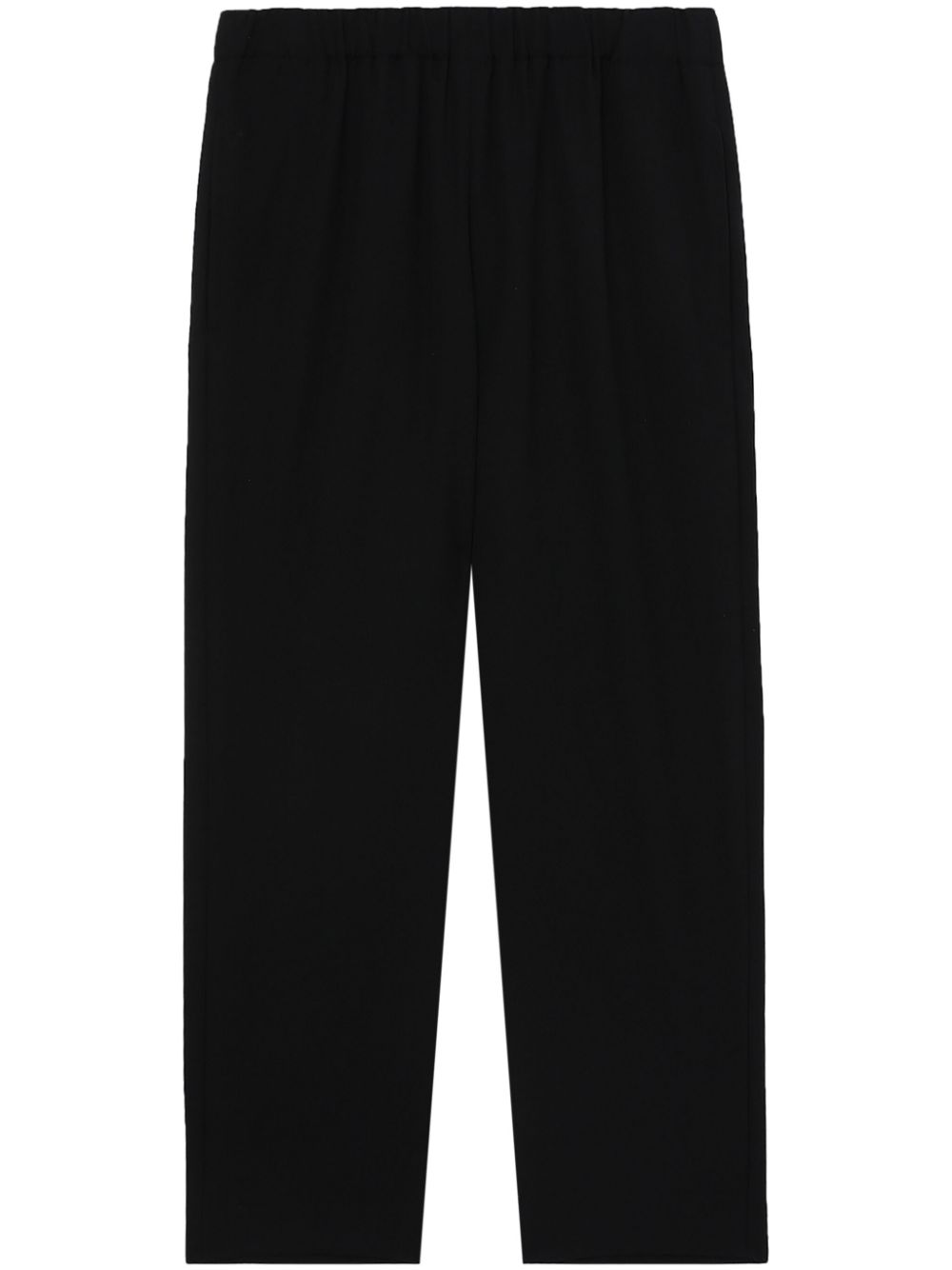 Comme Des Garçons Comme Des Garçons cropped slim-cut wool trousers - Black von Comme Des Garçons Comme Des Garçons