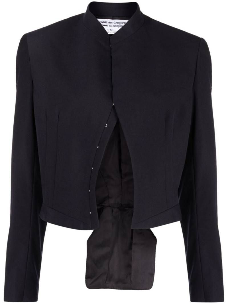 Comme Des Garçons Comme Des Garçons cropped wool jacket - Black von Comme Des Garçons Comme Des Garçons